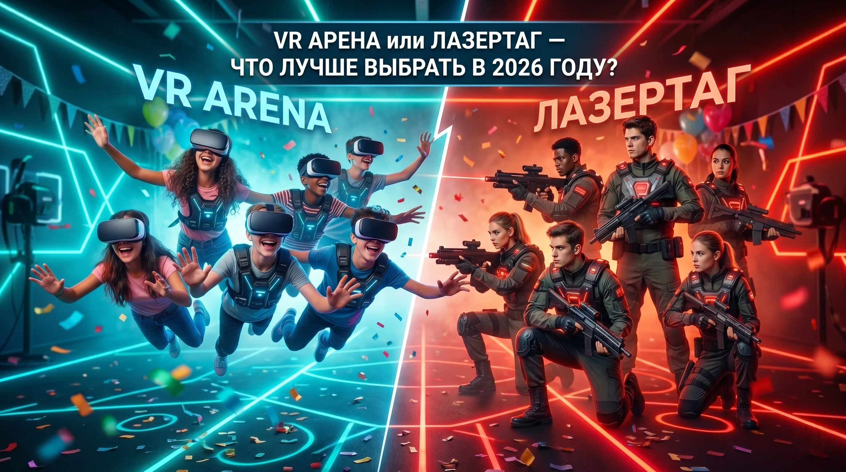 VR арена или Лазертаг — что лучше выбрать в 2026 году?